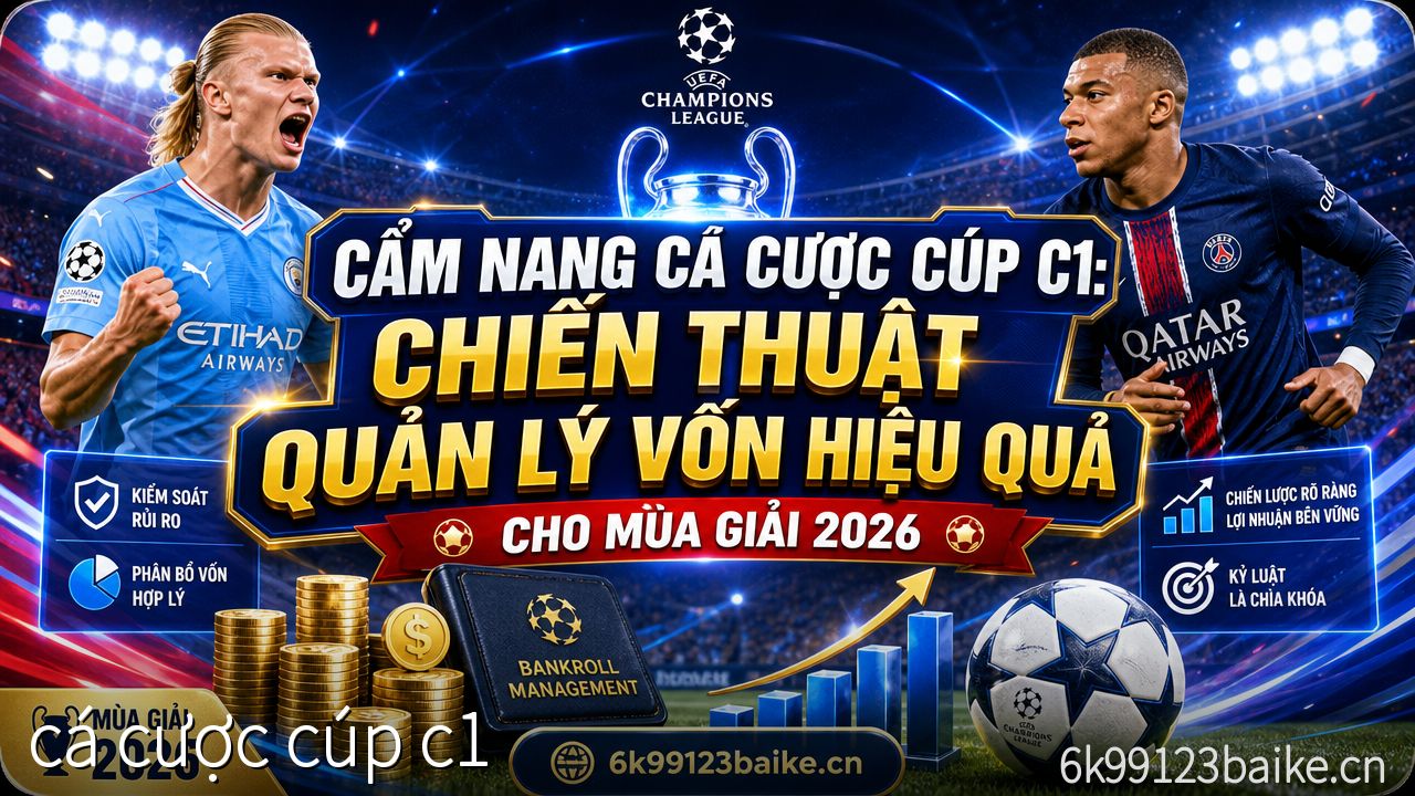 Cẩm nang cá cược Cúp C1: Chiến thuật quản lý vốn hiệu quả cho mùa giải 2026