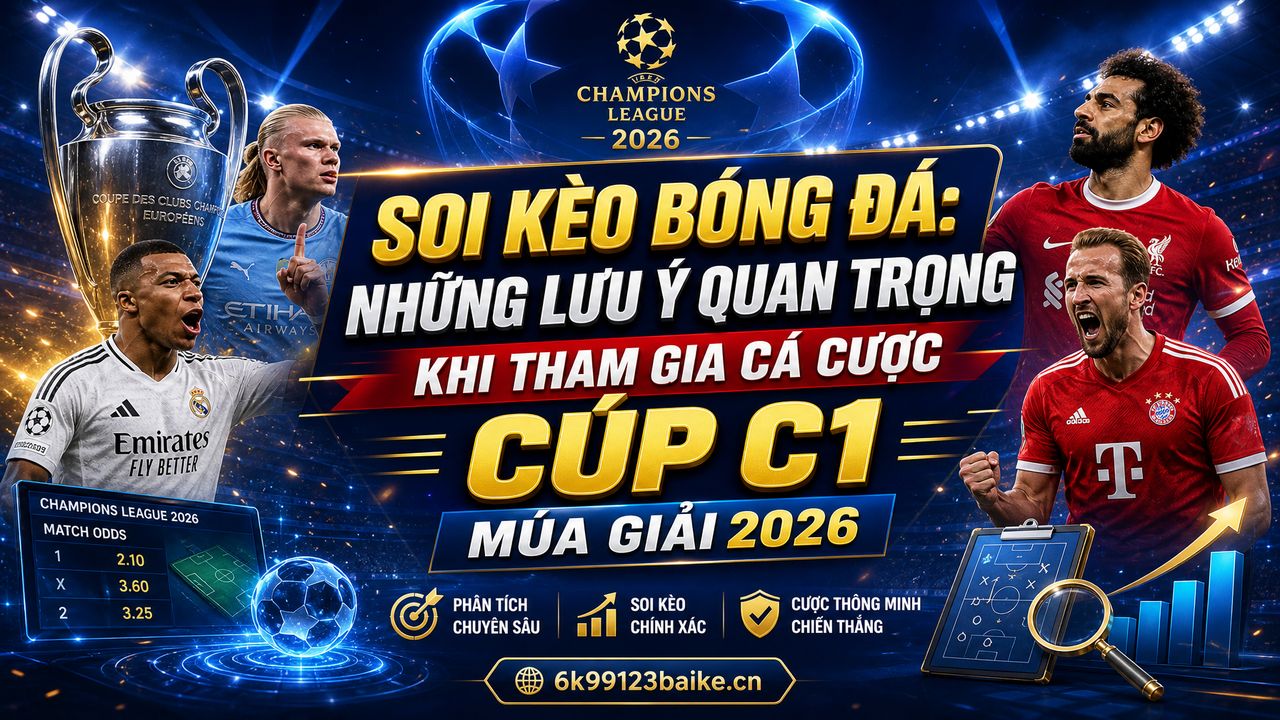 Soi kèo bóng đá: Những lưu ý quan trọng khi tham gia cá cược Cúp C1 mùa giải 2026