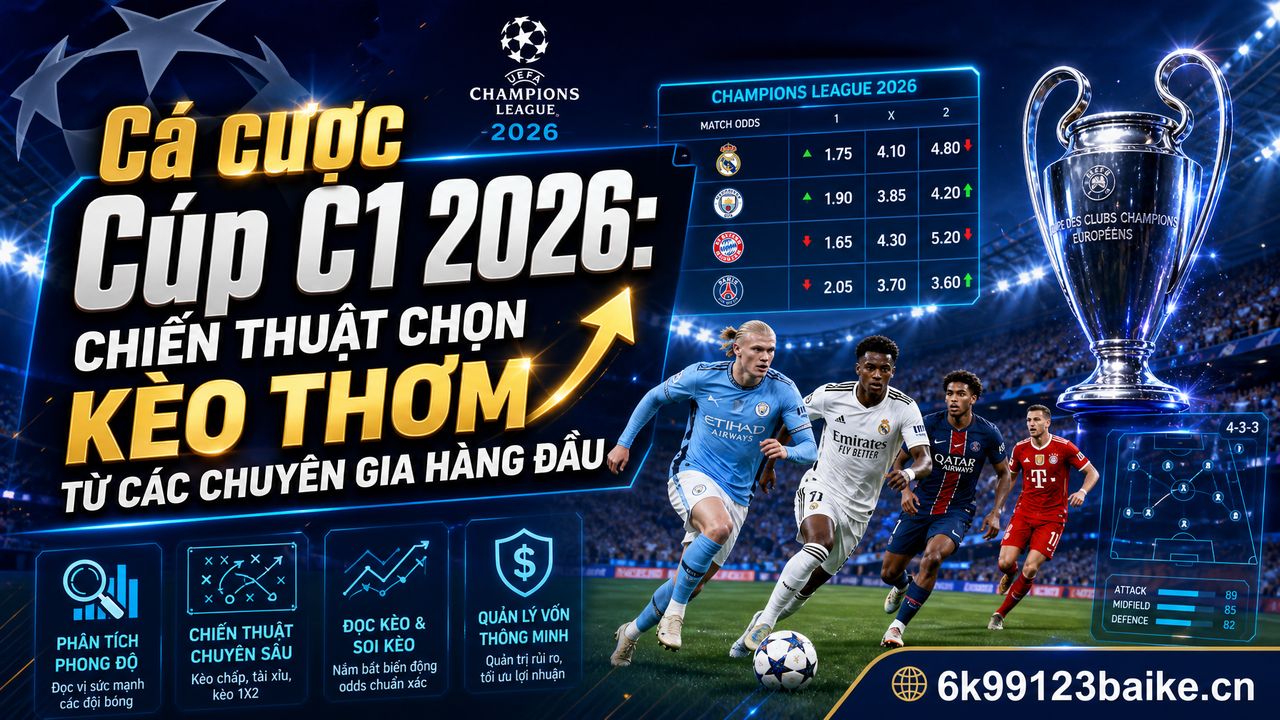 Cá cược Cúp C1 2026: Chiến thuật chọn kèo thơm từ các chuyên gia hàng đầu