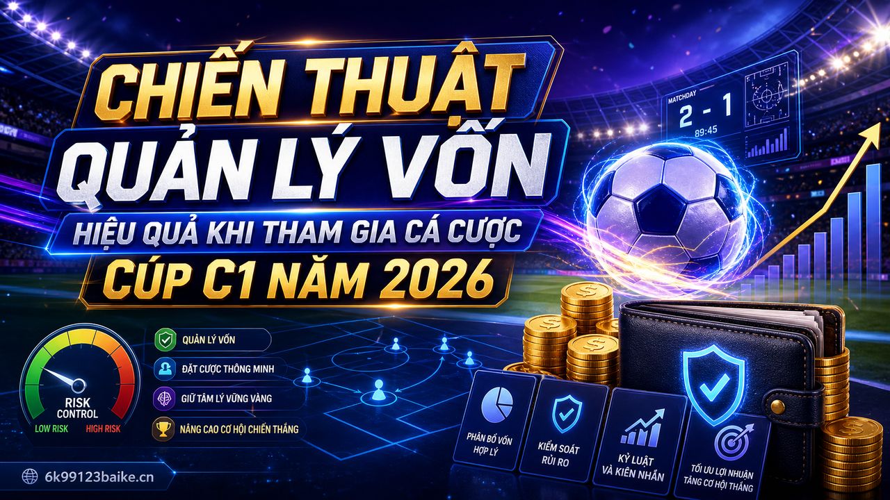 Chiến thuật quản lý vốn hiệu quả khi tham gia cá cược Cúp C1 năm 2026